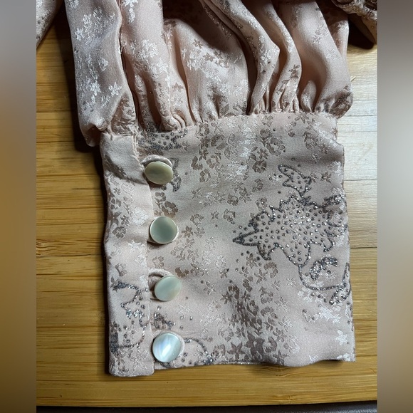 EUC Zadig & Voltaire- 100% Silk Pale Pink Blouse. Size- See Measurements - Picture 6 of 8